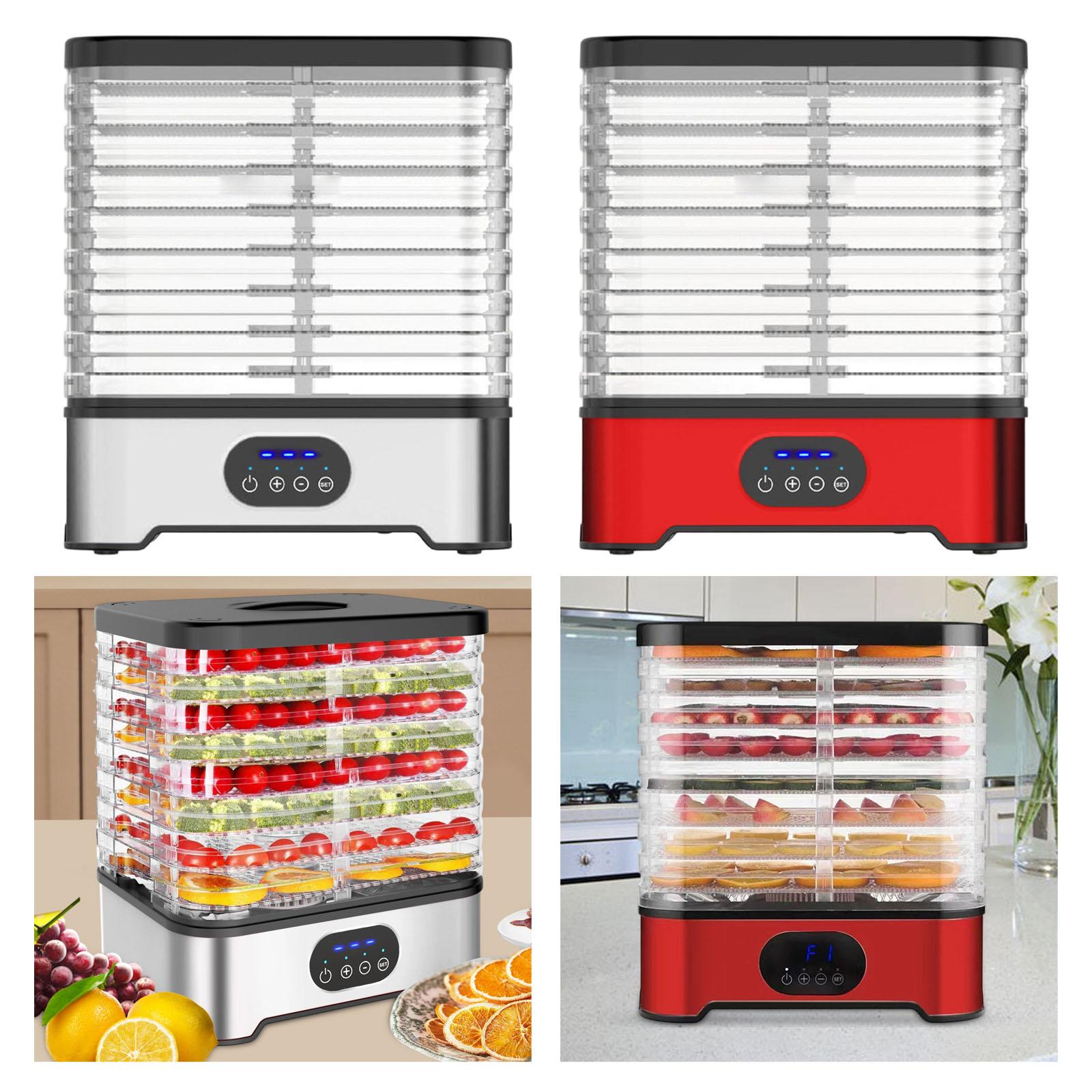 Dehydrator Tray Electric - Disidratatore alimentare regolabile include libro delle