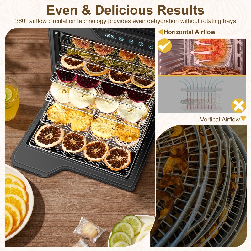 Acciaio inossidabile a 8 vasso - Dehydrator Tray Electric recensione e prezzo
